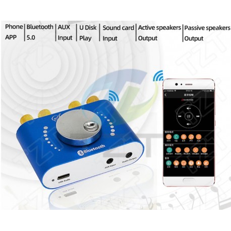Amplificator Sinilink Bluetooth 5.0 20W Stereo