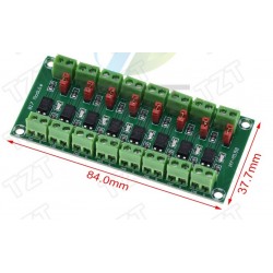 Convertor 3.6-30V PC817 8 canale cu optocuploare