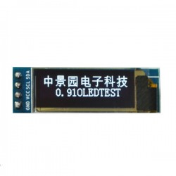 Ecran 0.91" LCD OLED I2C IIC SPI 128X32 pixeli