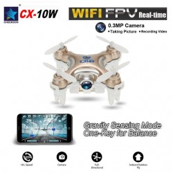 Mini drona Cheerson CX-10W 4 canale 6 Axe Gyro Wifi FPV camera 0.3MP