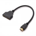 Cablu adaptor Y spliter HDMI 1 tata 2 mama HDMI